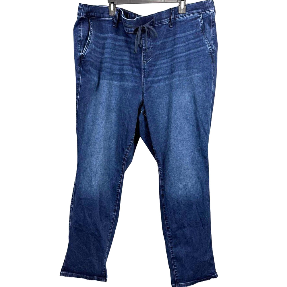 Torrid Weekend Boyfriend Mid Rise Jeans 41250437 Pull On Drawstring Stretch 5 T